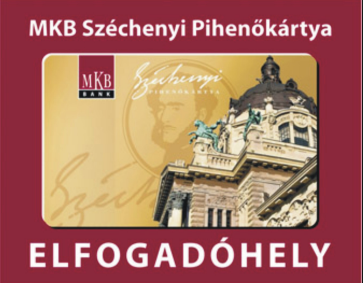 MKB Széchenyi Pihenőkártya elfogadóhely